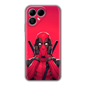 Силиконовый чехол на Tecno Pova 8 с принтом Дедпул Deadpool