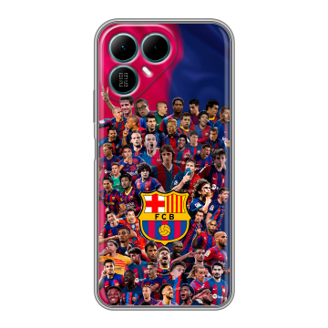 Силиконовый чехол на Tecno Pova 8 с принтом Барселона Barcelona