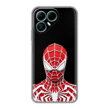 Силиконовый чехол на Tecno Pova 8 с принтом человек паук spiderman