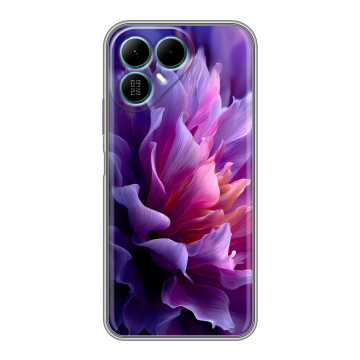 Силиконовый чехол на Tecno Pova 8 с принтом женский цветы