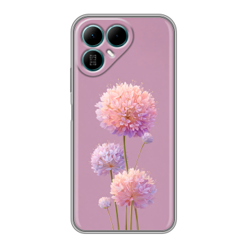 Силиконовый чехол на Tecno Pova 8 с принтом Цветы