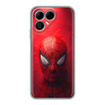 Силиконовый чехол на Tecno Pova 8 с принтом Spiderman Человек паук