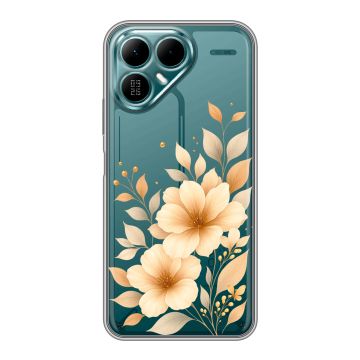 Силиконовый чехол на Tecno Pova 8 с принтом для девушки