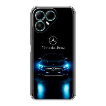 Силиконовый чехол на Tecno Pova 8 с принтом Mercedes Мерседес