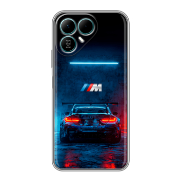 Силиконовый чехол на Tecno Pova 8 с принтом BMW БМВ