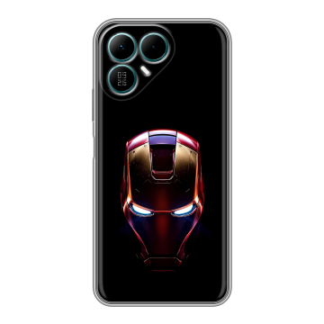 Силиконовый чехол на Tecno Pova 8 с принтом IronMan Железный человек