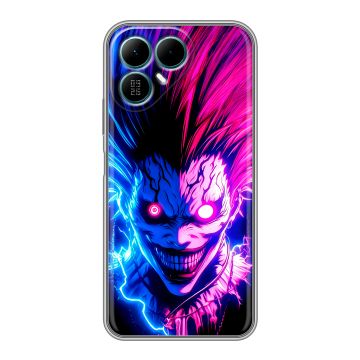 Силиконовый чехол на Tecno Pova 8 с принтом Death note Тетрадь смерти