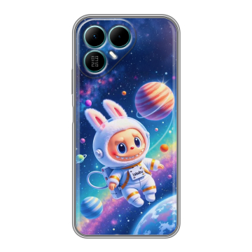 Силиконовый чехол на Tecno Pova 8 с принтом Labubu Лабубу