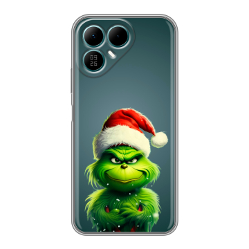 Силиконовый чехол на Tecno Pova 8 с принтом Новый год