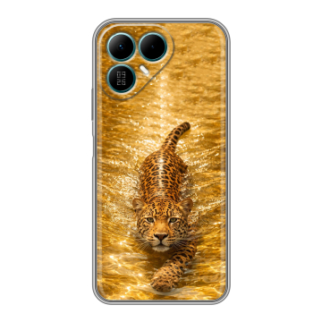 Силиконовый чехол на Tecno Pova 8 с принтом женский