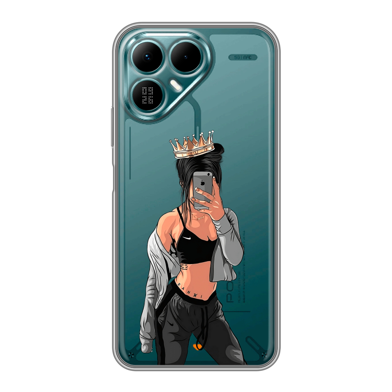 Силиконовый чехол на Tecno Pova 8 с принтом Женские принты Силиконовый чехол на Tecno Pova 8 с принтом Женские принты