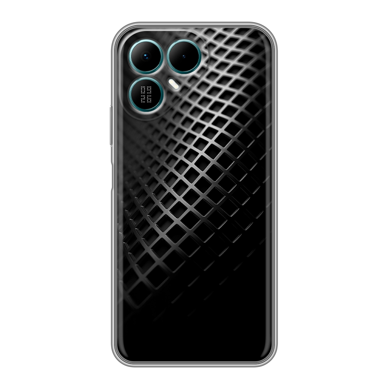 Силиконовый чехол на Tecno Pova 8 с принтом Текстура металла Силиконовый чехол на Tecno Pova 8 с принтом Текстура металла