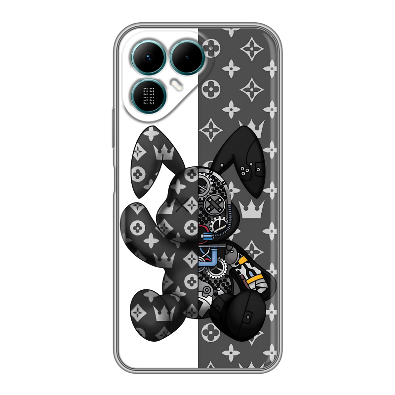 Силиконовый чехол на Tecno Pova 8 с принтом Луи робот Силиконовый чехол на Tecno Pova 8 с принтом Луи робот