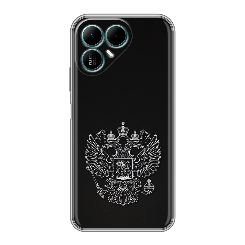 Силиконовый чехол на Tecno Pova 8 с принтом Герб России Силиконовый чехол на Tecno Pova 8 с принтом Герб России