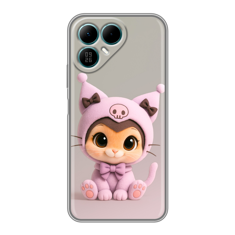 Силиконовый чехол на Tecno Pova 8 с принтом Куроми Kuromi Силиконовый чехол на Tecno Pova 8 с принтом Куроми Kuromi
