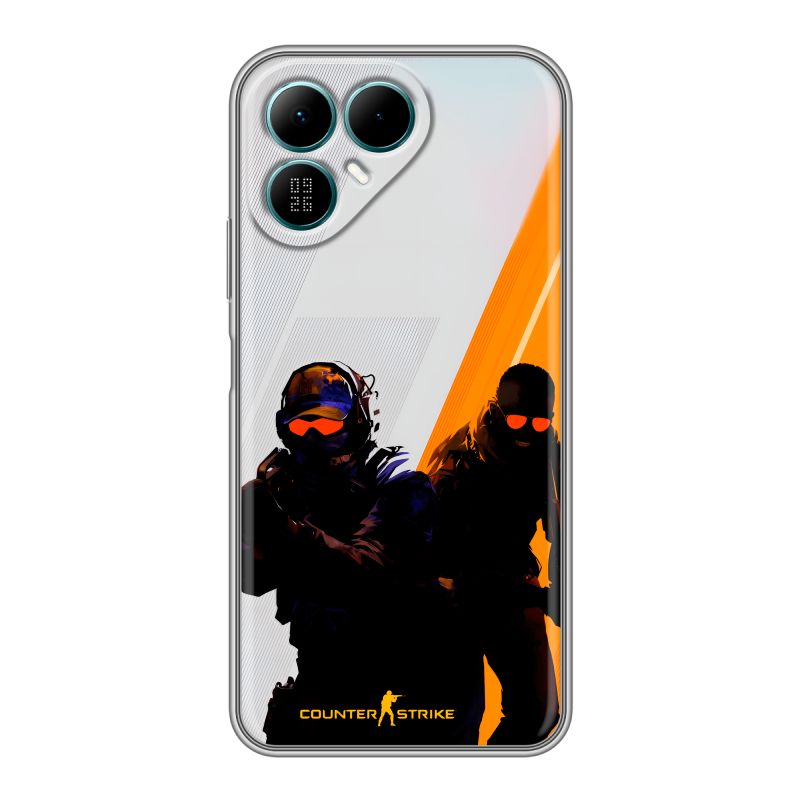 Силиконовый чехол на Tecno Pova 8 с принтом Контер страйк Counter strike Силиконовый чехол на Tecno Pova 8 с принтом Контер страйк Counter strike