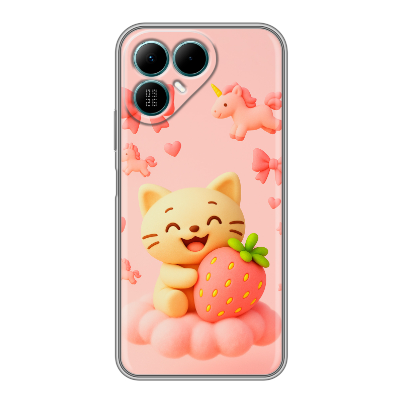 Силиконовый чехол на Tecno Pova 8 с принтом для девочек Силиконовый чехол на Tecno Pova 8 с принтом для девочек