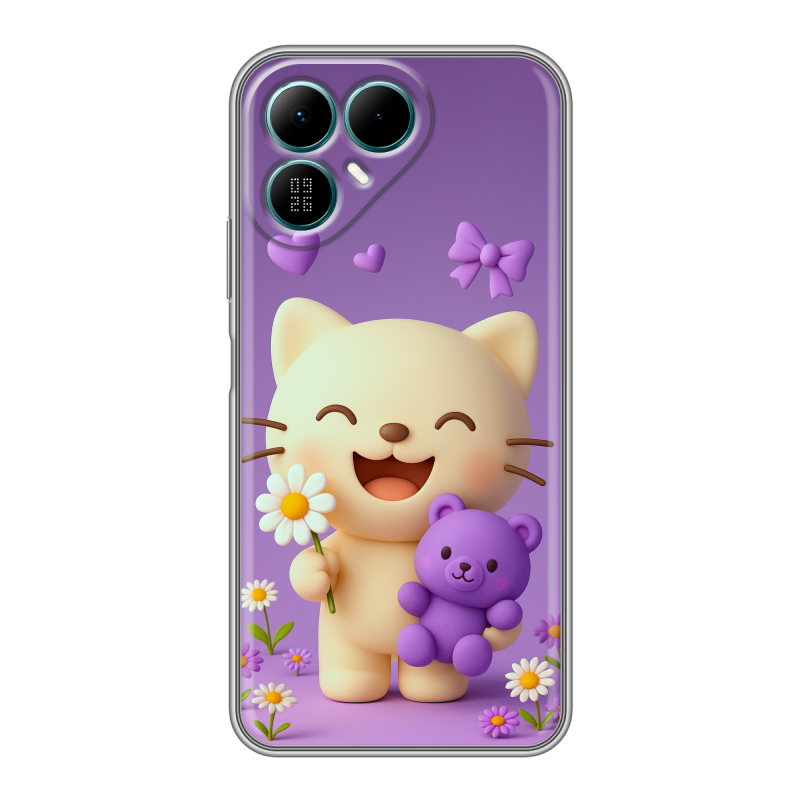 Силиконовый чехол на Tecno Pova 8 с принтом для девочек Силиконовый чехол на Tecno Pova 8 с принтом для девочек