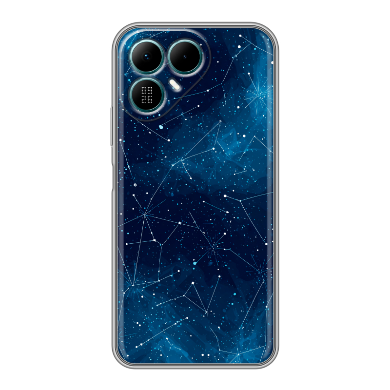 Силиконовый чехол на Tecno Pova 8 с принтом Космос звезды Силиконовый чехол на Tecno Pova 8 с принтом Космос звезды