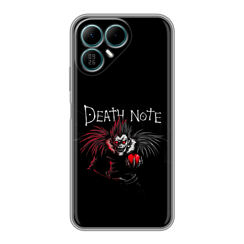 Силиконовый чехол на Tecno Pova 8 с принтом Death note Тетрадь смерти Силиконовый чехол на Tecno Pova 8 с принтом Death note Тетрадь смерти