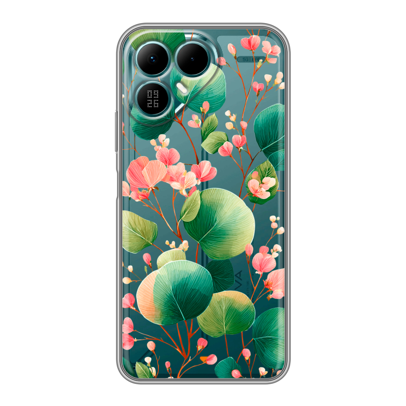 Силиконовый чехол на Tecno Pova 8 с принтом женский Силиконовый чехол на Tecno Pova 8 с принтом женский