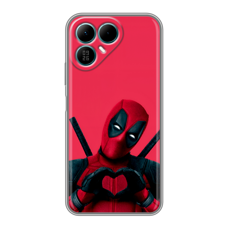 Силиконовый чехол на Tecno Pova 8 с принтом Дедпул Deadpool Силиконовый чехол на Tecno Pova 8 с принтом Дедпул Deadpool