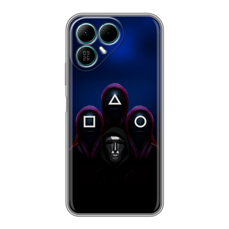 Силиконовый чехол на Tecno Pova 8 с принтом Игра Кальмара Силиконовый чехол на Tecno Pova 8 с принтом Игра Кальмара