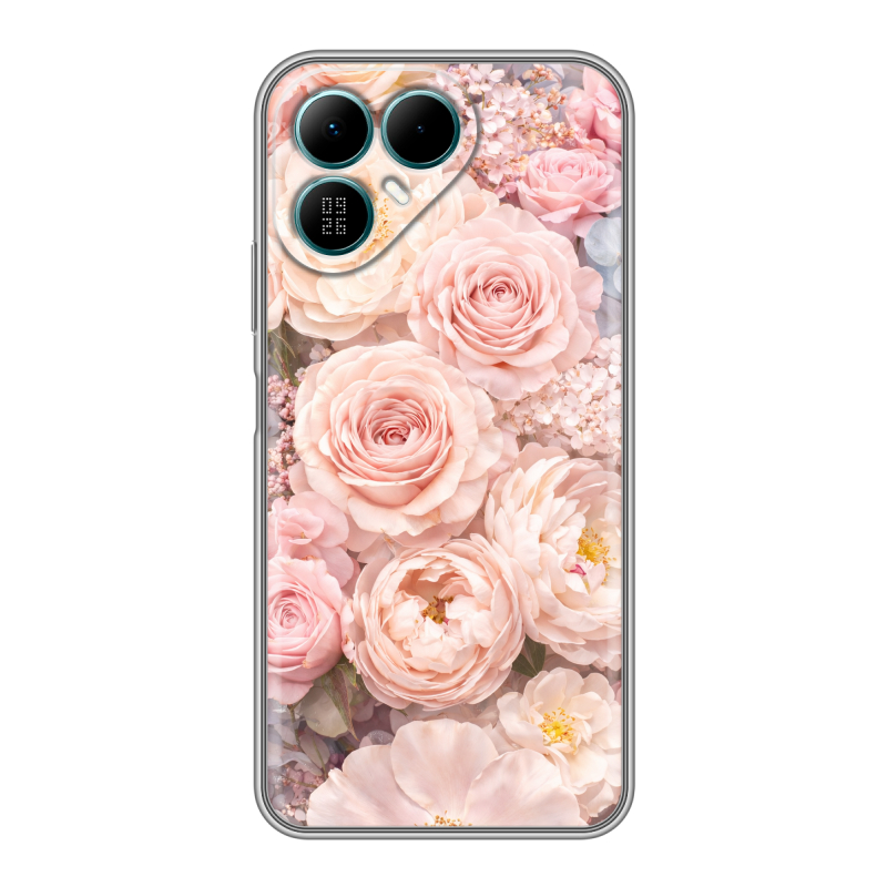 Силиконовый чехол на Tecno Pova 8 с принтом женский Силиконовый чехол на Tecno Pova 8 с принтом женский