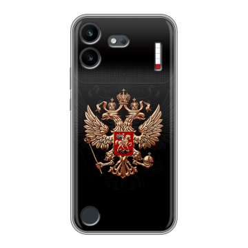 Силиконовый чехол на Nothing Phone (4b) с принтом Герб России