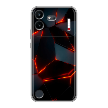 Силиконовый чехол на Nothing Phone (4b) с принтом Яркие абстракции
