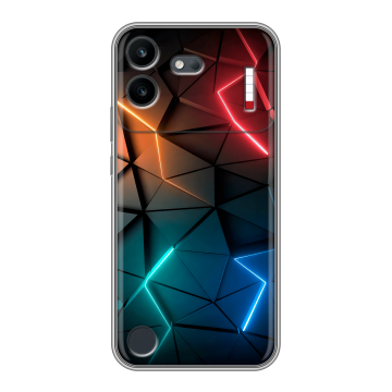 Силиконовый чехол на Nothing Phone (4b) с принтом Абстракция неон Силиконовый чехол на Nothing Phone (4b) с принтом Абстракция неон