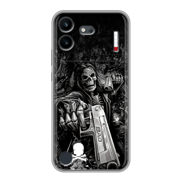 Силиконовый чехол на Nothing Phone (4b) с принтом Скелет Силиконовый чехол на Nothing Phone (4b) с принтом Скелет
