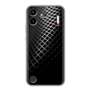 Силиконовый чехол на Nothing Phone (4b) с принтом Текстура металла