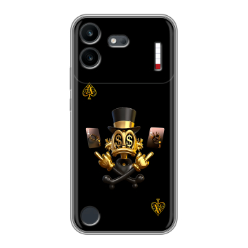Силиконовый чехол на Nothing Phone (4b) с принтом Золотой скрудж макдак