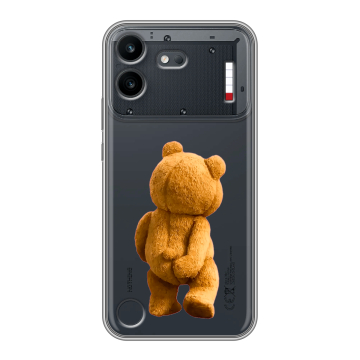 Силиконовый чехол на Nothing Phone (4b) с принтом Медведь
