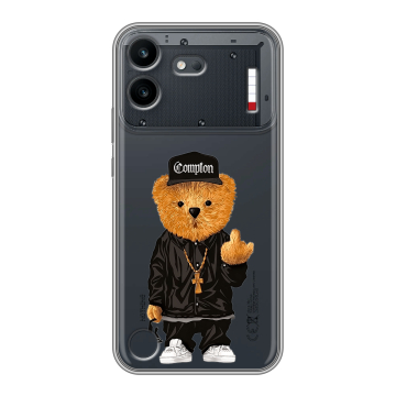 Силиконовый чехол на Nothing Phone (4b) с принтом Плюшевый медведь