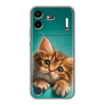 Силиконовый чехол на Nothing Phone (4b) с принтом котенок
