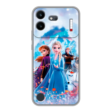 Силиконовый чехол на Nothing Phone (4b) с принтом Холодное сердце Frozen