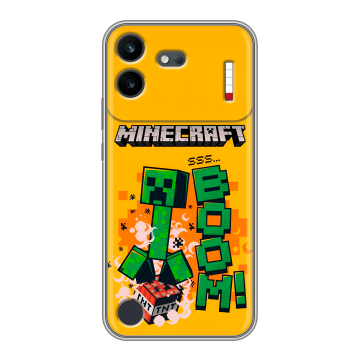 Силиконовый чехол на Nothing Phone (4b) с принтом Майнкрафт Minecraft