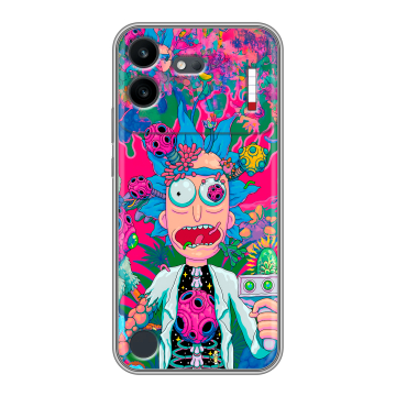Силиконовый чехол на Nothing Phone (4b) с принтом Рик и Морти Rick Morty