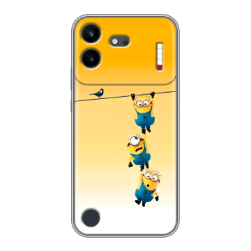 Силиконовый чехол на Nothing Phone (4b) с принтом Миньоны
