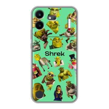 Силиконовый чехол на Nothing Phone (4b) с принтом Шрек Shrek Силиконовый чехол на Nothing Phone (4b) с принтом Шрек Shrek