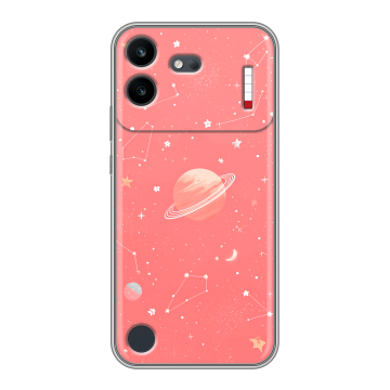 Силиконовый чехол на Nothing Phone (4b) с принтом Розовый космос Силиконовый чехол на Nothing Phone (4b) с принтом Розовый космос