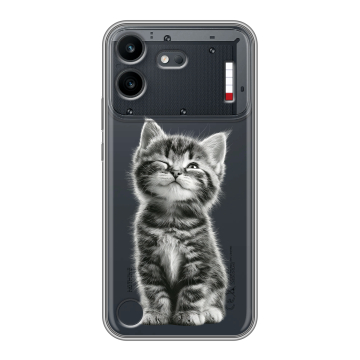 Силиконовый чехол на Nothing Phone (4b) с принтом Котенок