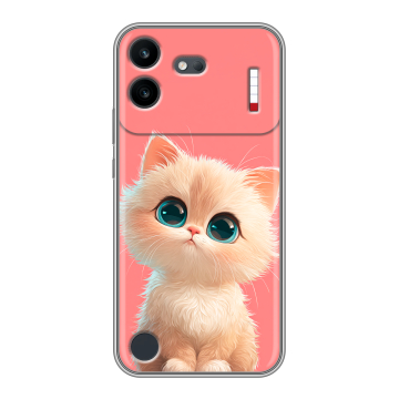 Силиконовый чехол на Nothing Phone (4b) с принтом Розовый котенок Силиконовый чехол на Nothing Phone (4b) с принтом Розовый котенок
