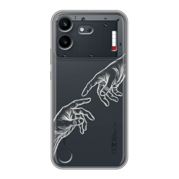 Силиконовый чехол на Nothing Phone (4b) с принтом Сотворение мира Силиконовый чехол на Nothing Phone (4b) с принтом Сотворение мира