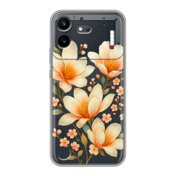 Силиконовый чехол на Nothing Phone (4b) с принтом Цветы Силиконовый чехол на Nothing Phone (4b) с принтом Цветы
