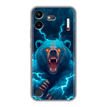 Силиконовый чехол на Nothing Phone (4b) с принтом Медведь Силиконовый чехол на Nothing Phone (4b) с принтом Медведь