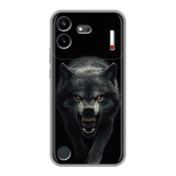 Силиконовый чехол на Nothing Phone (4b) с принтом Волк