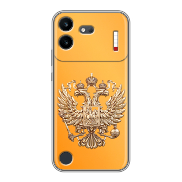 Силиконовый чехол на Nothing Phone (4b) с принтом Герб Флаг России Силиконовый чехол на Nothing Phone (4b) с принтом Герб Флаг России